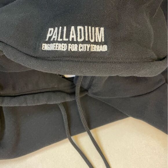 Palladium Pullover Hoodie Dress Women Medium Black Camo Sleeves - Picture 5 of 8